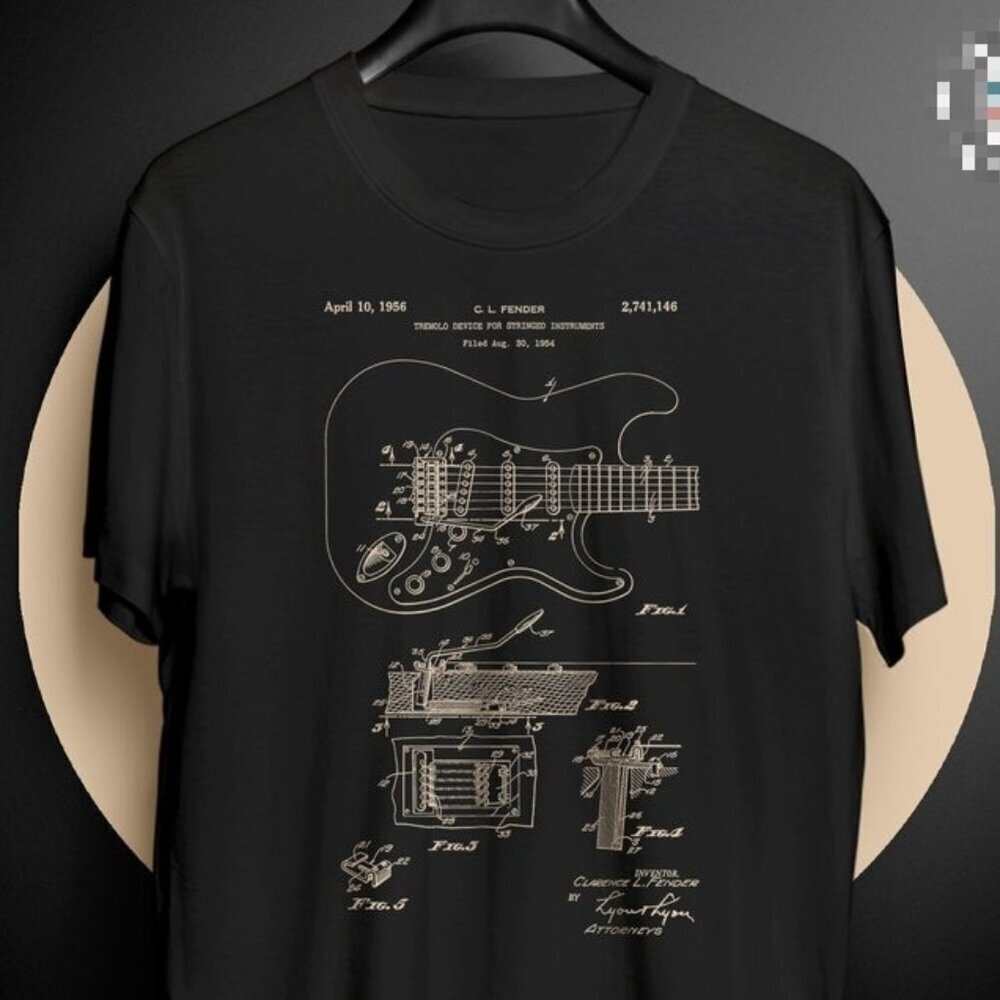 Guitar Shirt Patent Guitar T Shirt Guitar T Shirt Guitar Tshirt